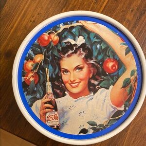 Pepsi Vintage Art with Blue and Red Accents
